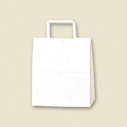 手提げ紙袋（白（片艶）・平紐・幅220×マチ130×高さ255mm）