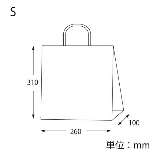 手提げ紙袋（ナテュール・丸紐・幅260×マチ100×高さ310mm）