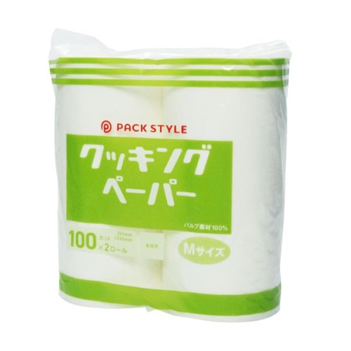 パックスタイル キッチンペーパー PSクッキングペーパー Mサイズ 100カット×2ロール