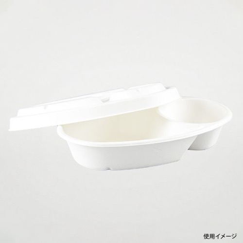 パックスタイル バガス容器 ABカレー C-1 ラミ 本体