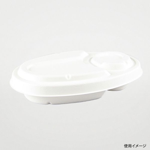 パックスタイル バガス容器 ABカレー C-1 ラミ 本体