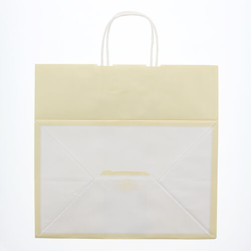 手提げ紙袋（パームクリーム・丸紐・幅340×マチ220×高さ320mm）