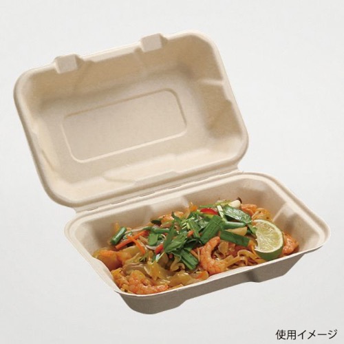 パックスタイル バガス容器 BBランチ 220-150（5枚入）