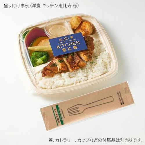 パックスタイル バガス容器 BB弁当 N23-23B ラミ