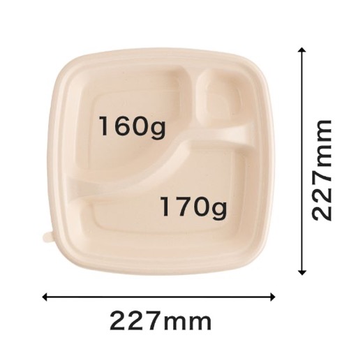 パックスタイル バガス容器 BB弁当 N23-23B ラミ