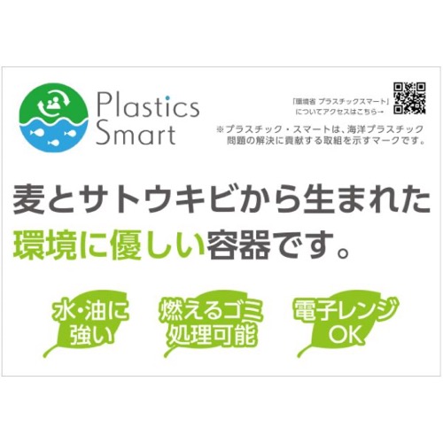 パックスタイル バガス容器 WB 14-14 本体