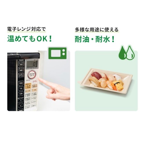 パックスタイル バガス容器 WB寿司容器 N-8 ラミ