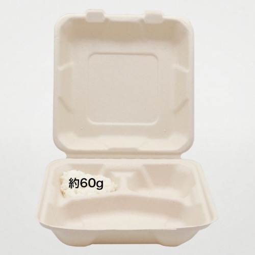 パックスタイル バガス容器 新BBランチ 200-200-3