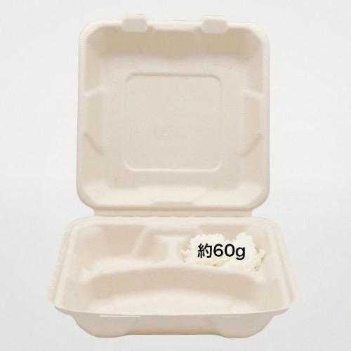 パックスタイル バガス容器 新BBランチ 200-200-3