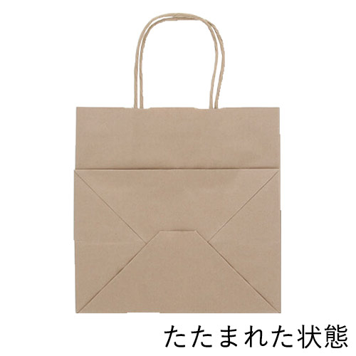 手提げ紙袋（茶・丸紐・幅240×マチ170×高さ240mm）