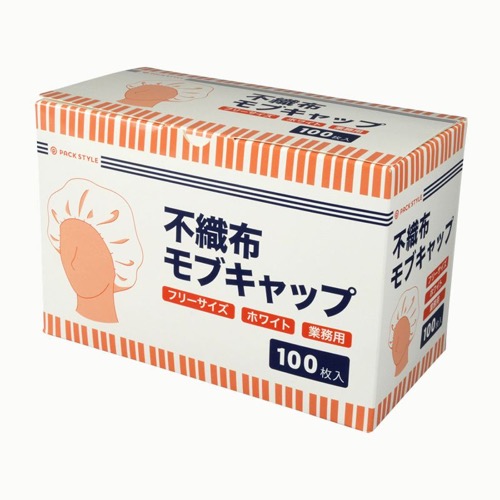 パックスタイル 新PS不織布モブキャップ白