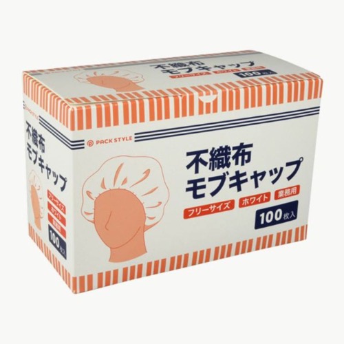 パックスタイル 新PS不織布モブキャップ白