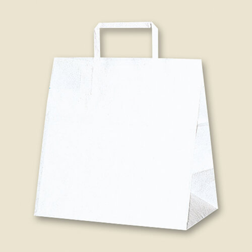 手提げ紙袋（白（片艶）・平紐・幅260×マチ160×高さ260mm）