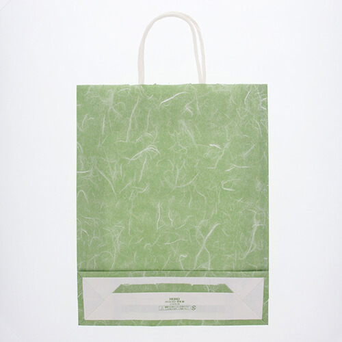 手提げ紙袋（雲竜 緑・丸紐・幅270×マチ80×高さ340mm）