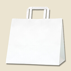 手提げ紙袋（白（片艶）・平紐・幅300×マチ220×高さ270mm）