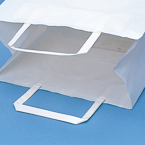 手提げ紙袋（白（片艶）・平紐・幅220×マチ150×高さ210mm）