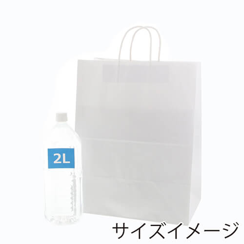 【特別価格】手提げ紙袋（白・丸紐・幅340×マチ220×高さ440mm）