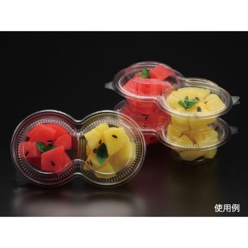 パックスタイル 惣菜容器 PS BPコンビカップ2M 本体 クリア