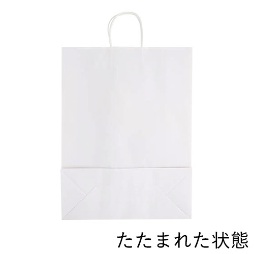 手提げ紙袋（白・丸紐・幅380×マチ150×高さ500mm）