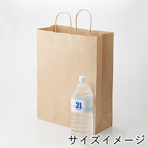 【特別価格】手提げ紙袋（茶・丸紐・幅380×マチ150×高さ500mm）