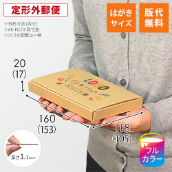 【食べチョク ロゴ印刷】【フルカラー】厚さ2cm・N式ケース（A6サイズ）