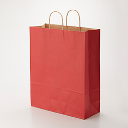 手提げ紙袋（赤・丸紐・幅380×マチ150×高さ500mm）