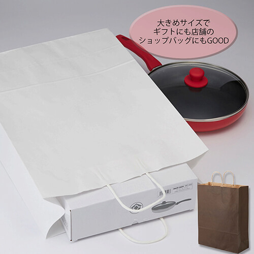 手提げ紙袋（ブラウン・丸紐・幅380×マチ150×高さ500mm）