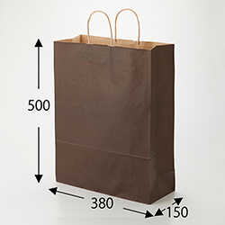 手提げ紙袋（ブラウン・丸紐・幅380×マチ150×高さ500mm）