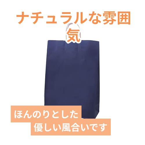 【廃番商品】手提げ紙袋（ネイビー・丸紐・幅380×マチ150×高さ500mm）