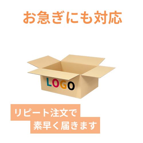 【ロゴ印刷・フルカラー・3面】宅配100サイズ ダンボール箱（432×330×203mm）3mm B/F C120×C120