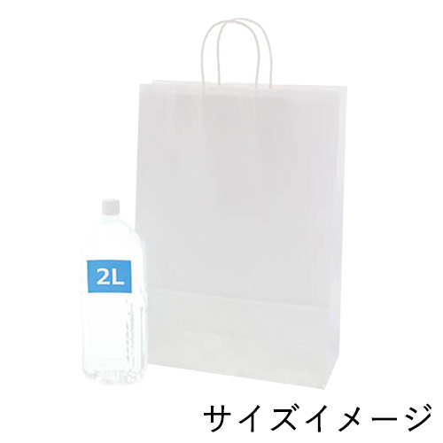 手提げ紙袋（白・丸紐・幅340×マチ140×高さ480mm）