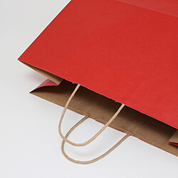手提げ紙袋（赤・丸紐・幅450×マチ220×高さ455mm）