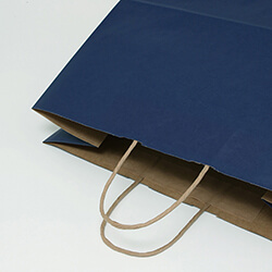 手提げ紙袋（ネイビー・丸紐・幅450×マチ220×高さ455mm）