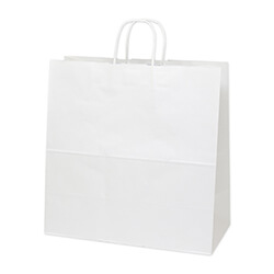 手提げ紙袋（白（片艶）・丸紐・幅450×マチ220×高さ455mm）
