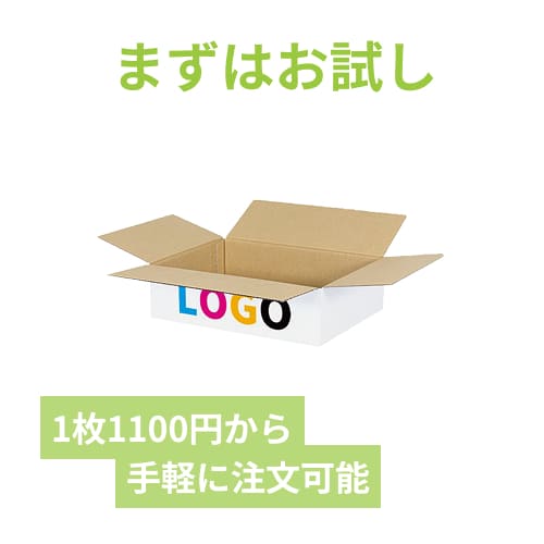 【ロゴ印刷・フルカラー・3面】宅配80サイズ 小箱ぴったり梱包用ダンボール箱［SBOX-06・8箱］（370×270×100mm）3mm B/F 白C5×C120