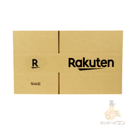 【楽天ロゴ入り】宅配80サイズ ダンボール箱（A4サイズ・薄型）