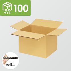 宅配100サイズ】化粧品、医薬品向けダンボール箱（382×282×214mm