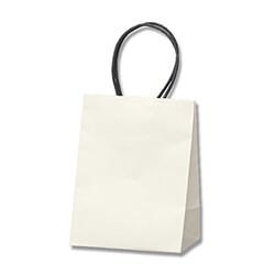 手提げ紙袋（白・口折丸紐・幅90×マチ60×高さ120mm）