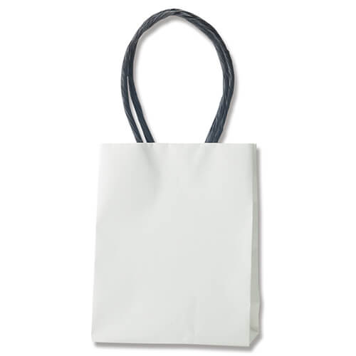 手提げ紙袋（白・口折丸紐・幅120×マチ65×高さ150mm）