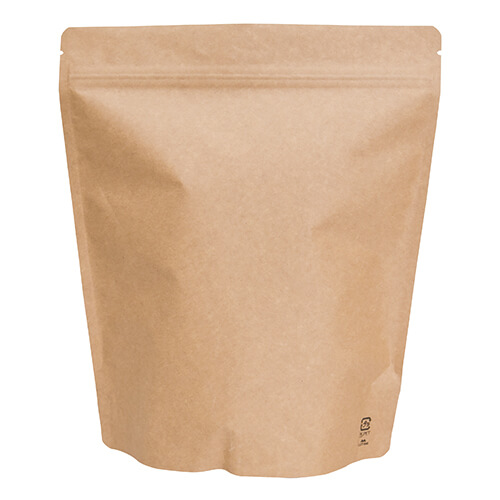 アルミスタンドチャック袋500g 茶クラフトV無