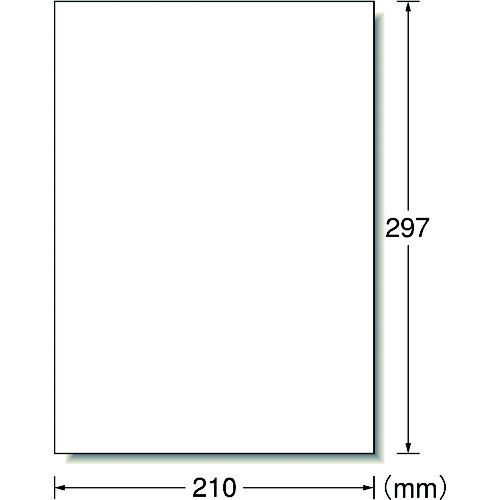 3M エーワン ラベルシール［プリンター兼用］ 強粘着タイプ A4 1面 297×210mm ノーカット （18枚入） 28415