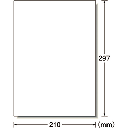 3M エーワン ラベルシール［プリンター兼用］ 強粘着タイプ A4 1面 297×210mm ノーカット （18枚入） 28415