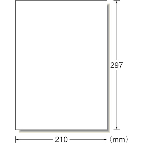 3M エーワン ラベルシール［プリンター兼用］ 強粘着タイプ A4 1面 297×210mm ノーカット （100枚入） 28416