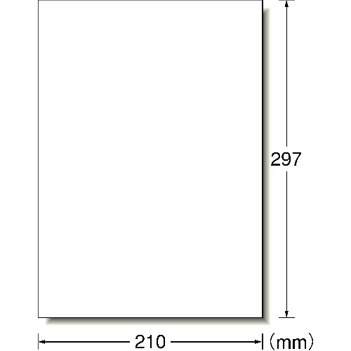 3M エーワン ラベルシール［プリンター兼用］ キレイにはがせる A4 65面 297×210mm 角丸 （100枚入） 31250