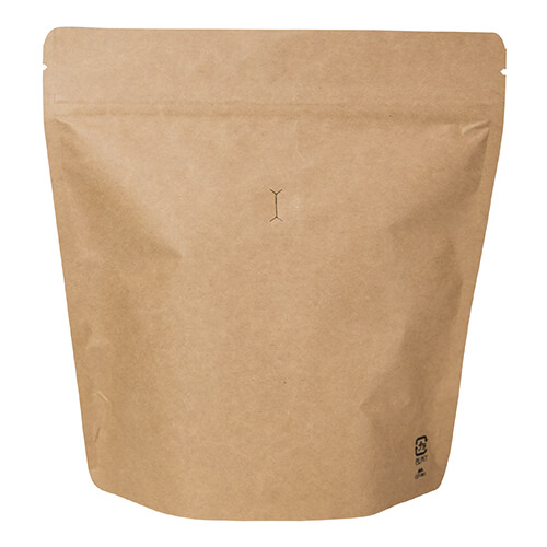 スタンドチャック袋300g茶インナーバルブ付