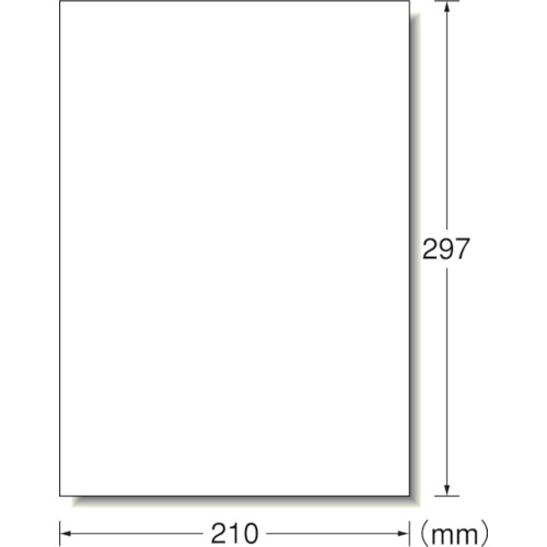3M エーワン ラベルシール［プリンター兼用］ 再生紙 A4 1面 297×210mm ノーカット （100枚入） 31332