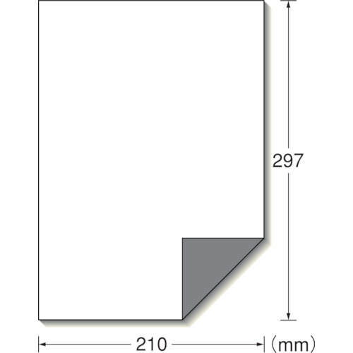 3M エーワン ラベルシール［プリンター兼用］ 下地が透けない修正タイプ A4 1面 297×210mm ノーカット （50枚入） 31660