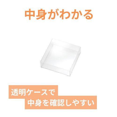 ＰＥＴクリアケース　85×85×25