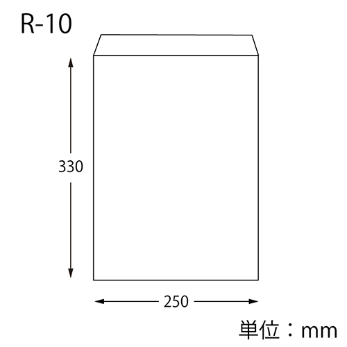 柄小袋 R-10 筋入無地 焦茶
