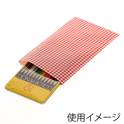 柄小袋 B型 ギンガムミニ 赤